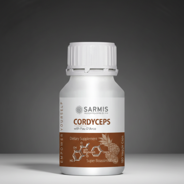 CORDYCEPS+ cu Bromelaină - 180 cps veg