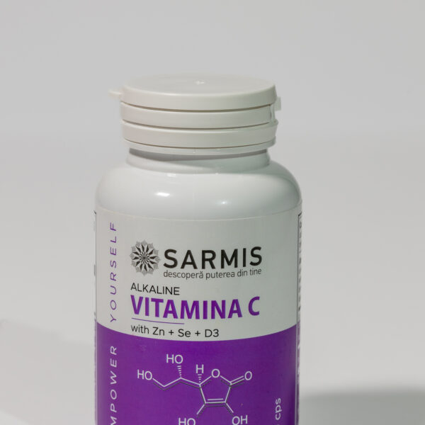 Vitamina C Alkaline cu Se+D3+Zn – 90 cps