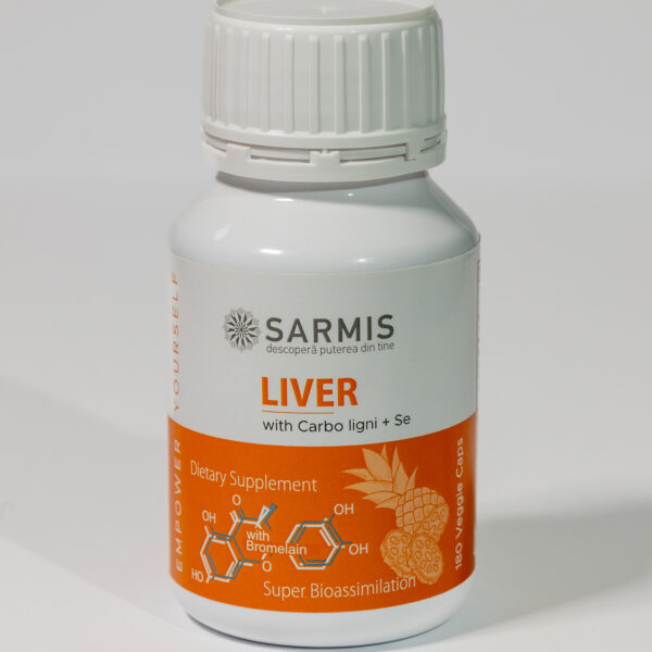 LIVER cu Bromelaină - 180 cps veg